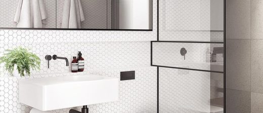 A bathroom with Swedish design inspiration