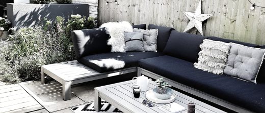 A high contrast outdoor space inspired by Scandiavian lifestyle tips.