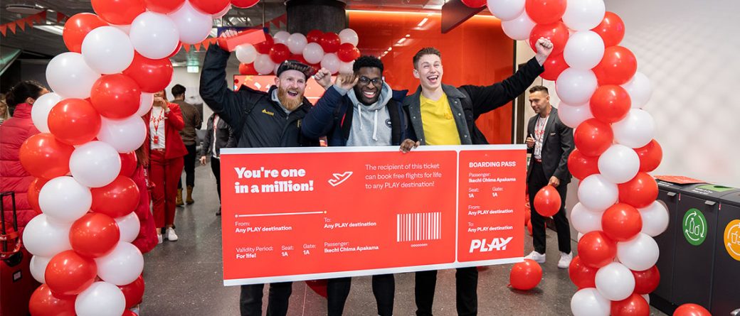 PLAY Surprises One Millionth Passenger with a Lifetime of Free PLAY Flights RoosterPR