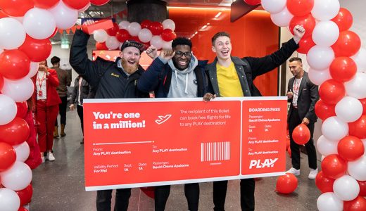 PLAY Surprises One Millionth Passenger with a Lifetime of Free PLAY Flights