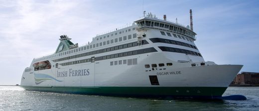 Largest and Fastest Newcomer To The Irish Sea: Irish Ferries Launches OSCAR WILDE Cruise Ferry RoosterPR