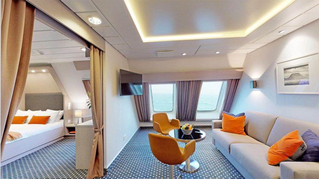 Private cabins on board Irish Ferries' WB Yeats